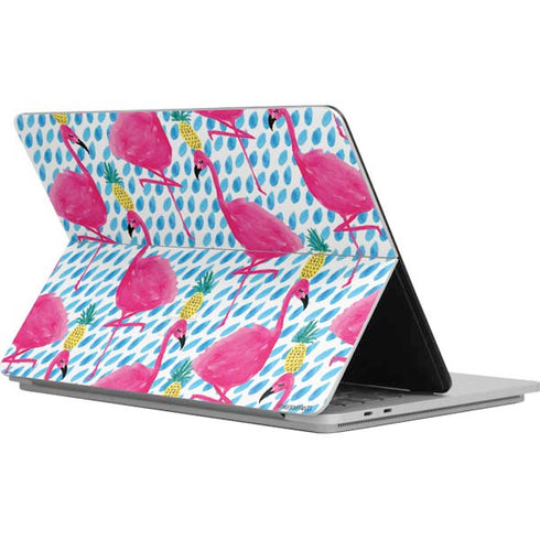 Bouffants and Broken Hearts Party Flamingos Surface Laptop Studio Skin